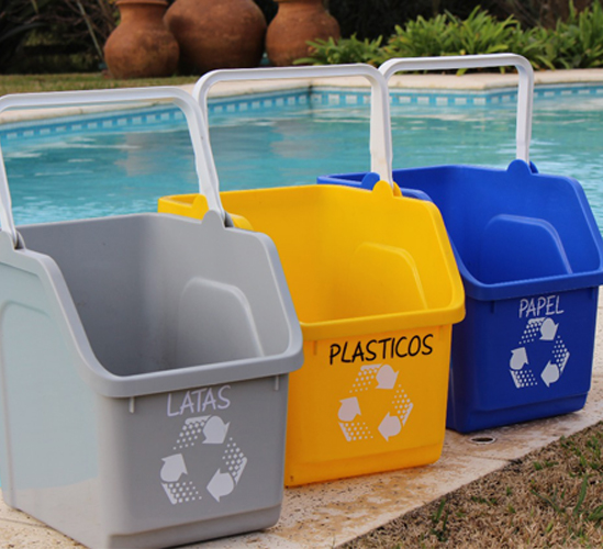 Cubos de basura apilables  Cubo de basura, Cubos reciclaje, Cubo basura  reciclaje