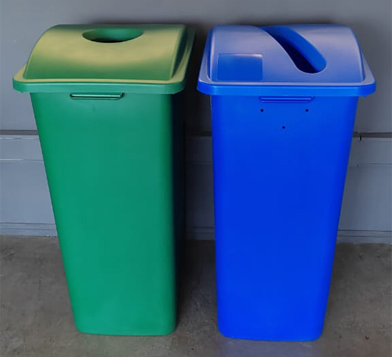 Contenedor de reciclaje Waste Watcher 120 litros sin letrero
