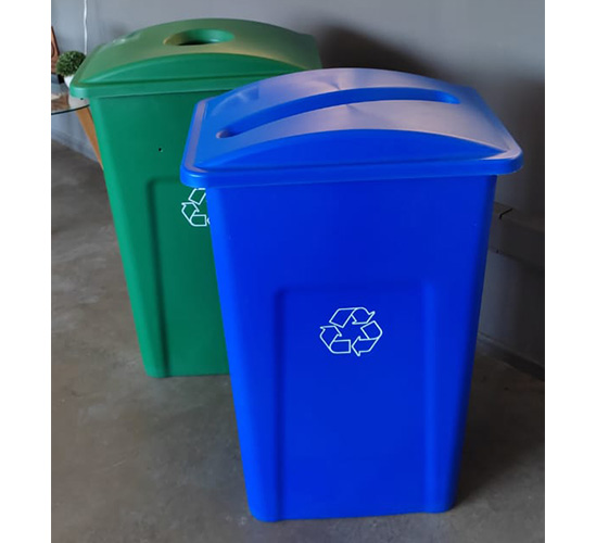Contenedor de reciclaje Waste Watcher 120 litros sin letrero