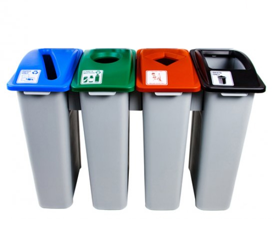 Contenedor de reciclaje Waste Watcher 87 litros sin letrero