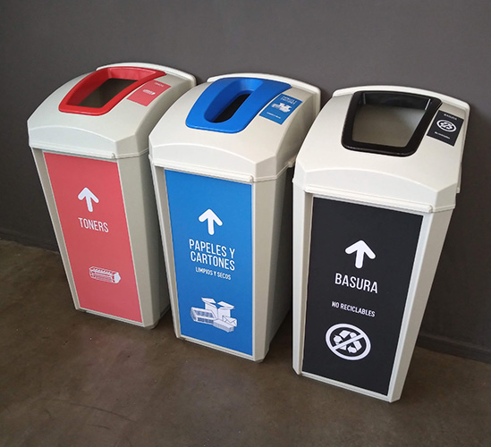 Contenedor de reciclaje Trash 60 litros – Creatividad Positiva