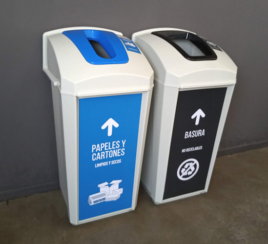 Contenedor de reciclaje Trash 60 litros