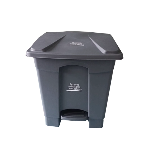 Contenedor con pedal 25 L gris