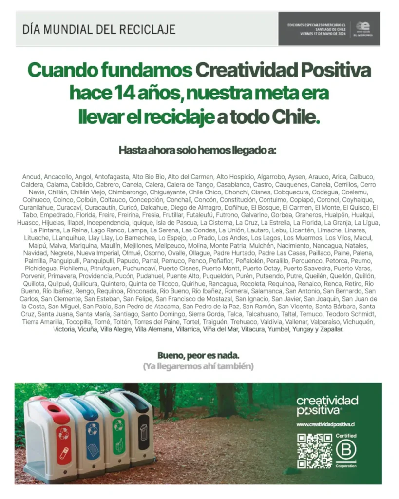 Día Mundial del Reciclaje: Creatividad Positiva en El Mercurio