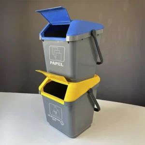 Creatividad Positiva - Contenedor de reciclaje 35 litros Easymax dos apilados