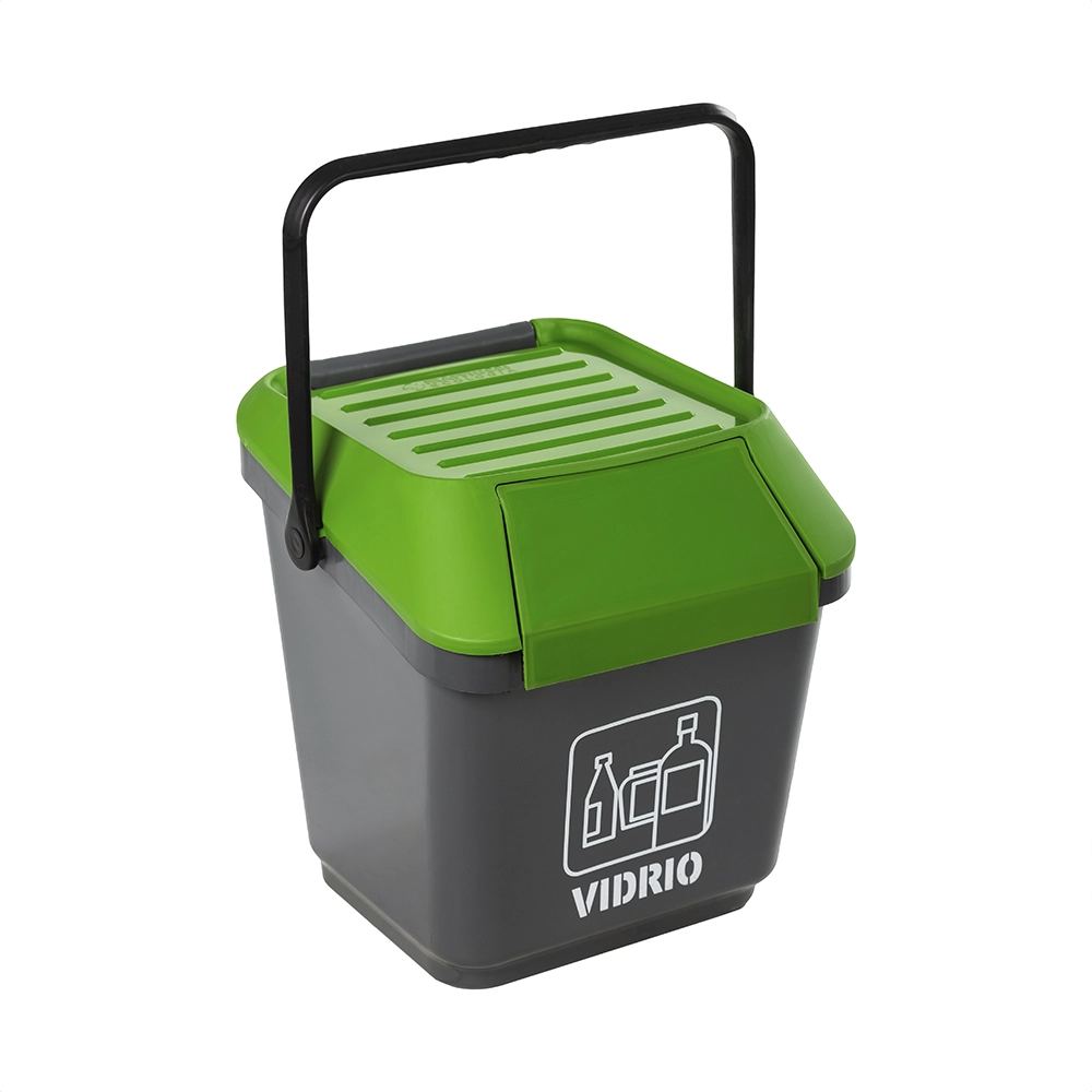 Contenedor de 35 litros para reciclaje Easymax, color verde
