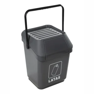 Contenedor de 45 litros para reciclaje Easymax, color gris
