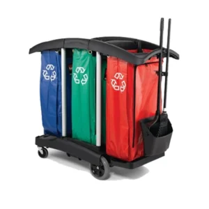 carro con bolsas de reciclaje