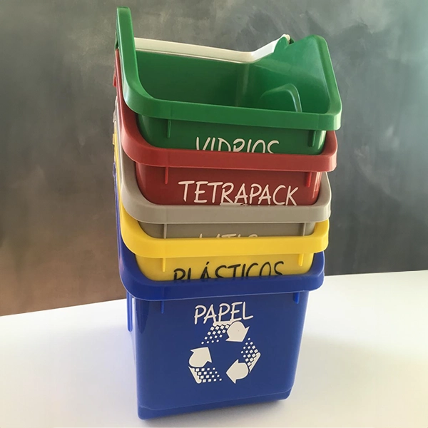 contenedor apilable de reciclaje 20 litros
