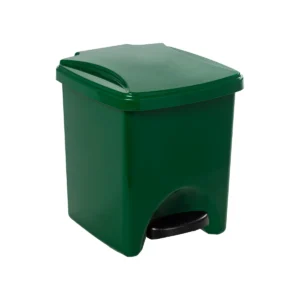 Contenedor con pedal 20 litros verde