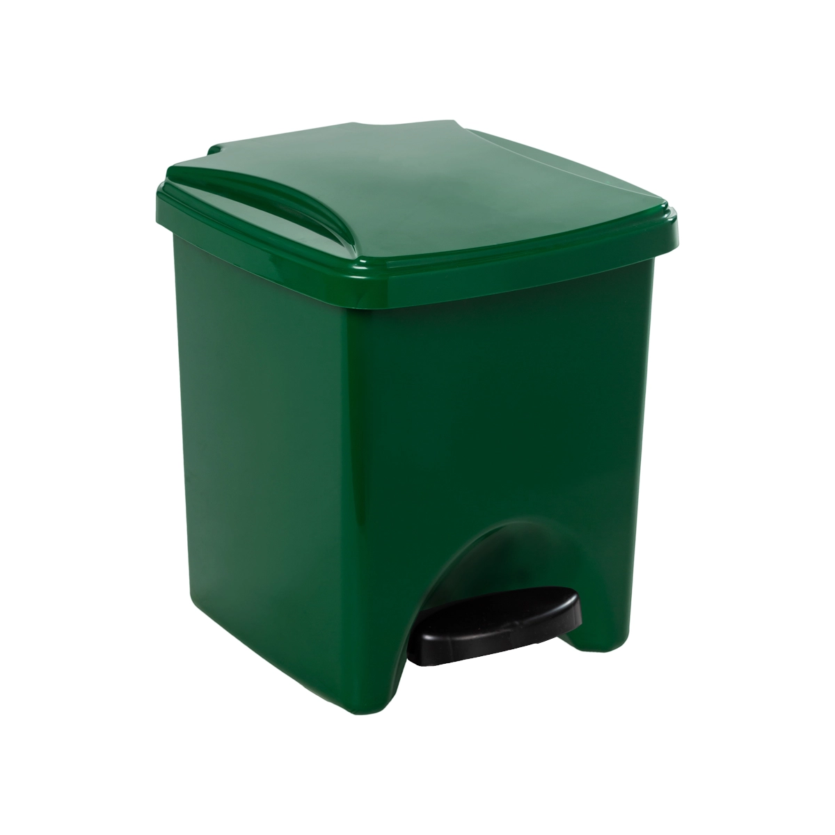 Contenedor con pedal 20 litros verde