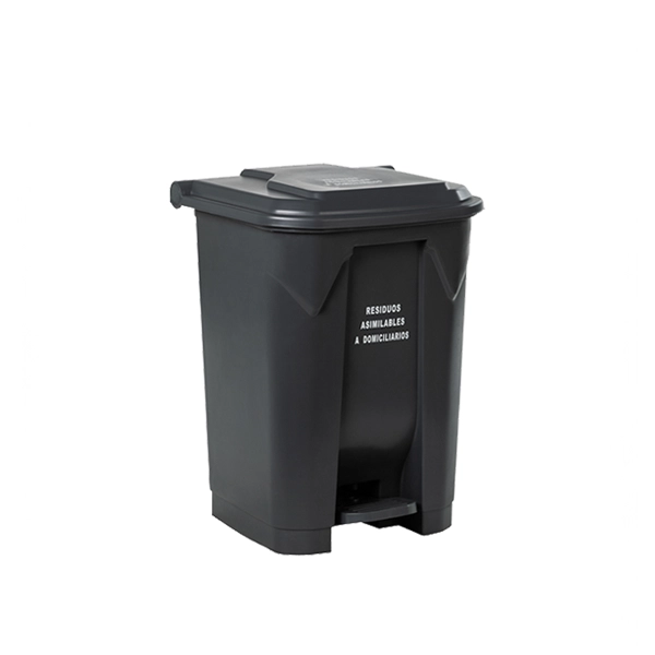 contenedor con pedal 25 litros gris