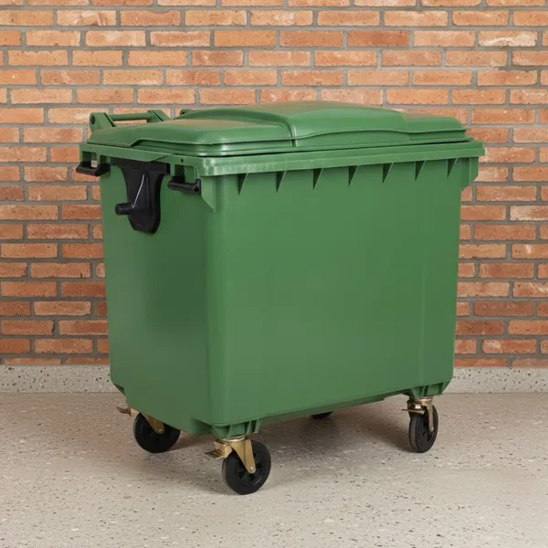 Contenedor de 1100 litros con ruedas para reciclaje ESE 1 Contenedor de 1100 litros con ruedas para reciclaje ESE