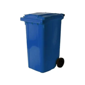 contenedor de 240 litros con ruedas para reciclaje azul