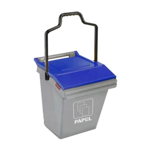 Contenedor de 45 litros con ruedas para reciclaje Easy Trolley azul