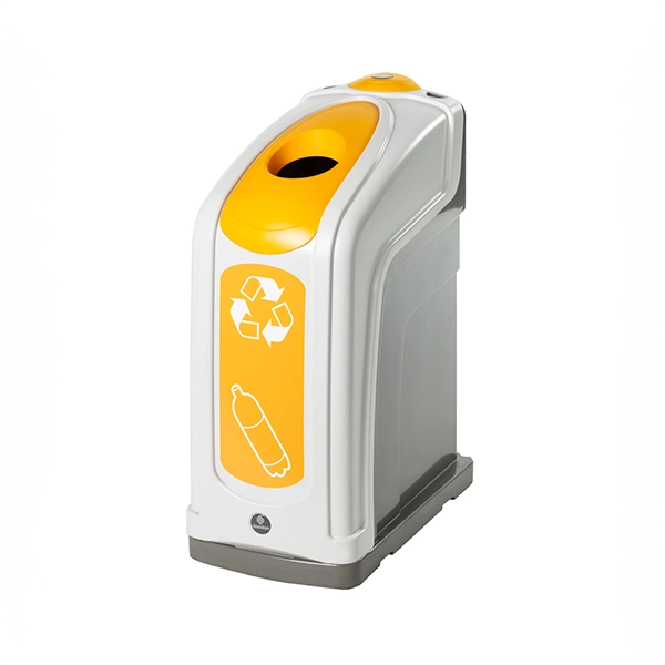 contenedor de 50 litros para reciclaje amarillo