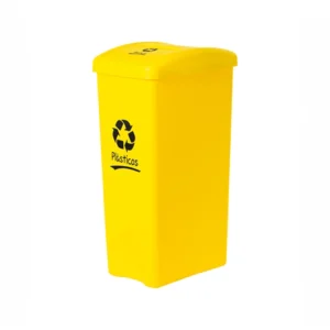 contenedor de 53 litros para reciclaje amarillo