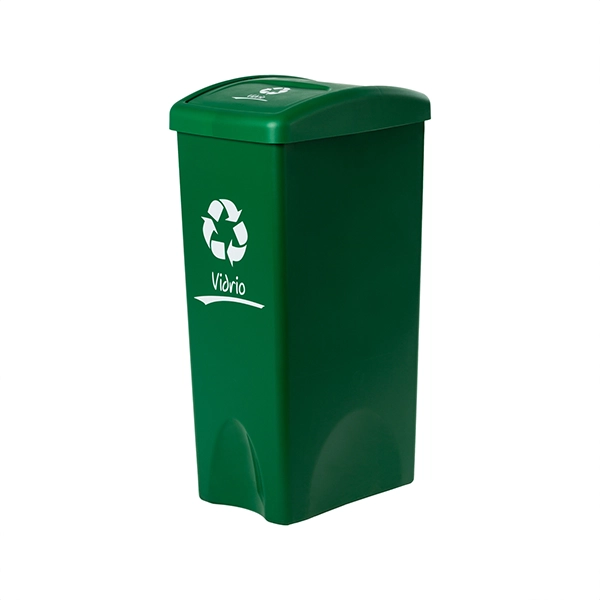 contenedor de 53 litros para reciclaje verde