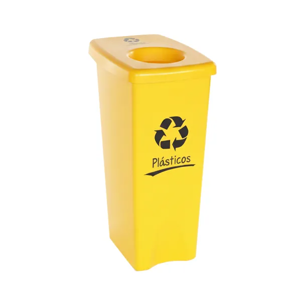 contenedor de 53 litros tapa especial para reciclaje