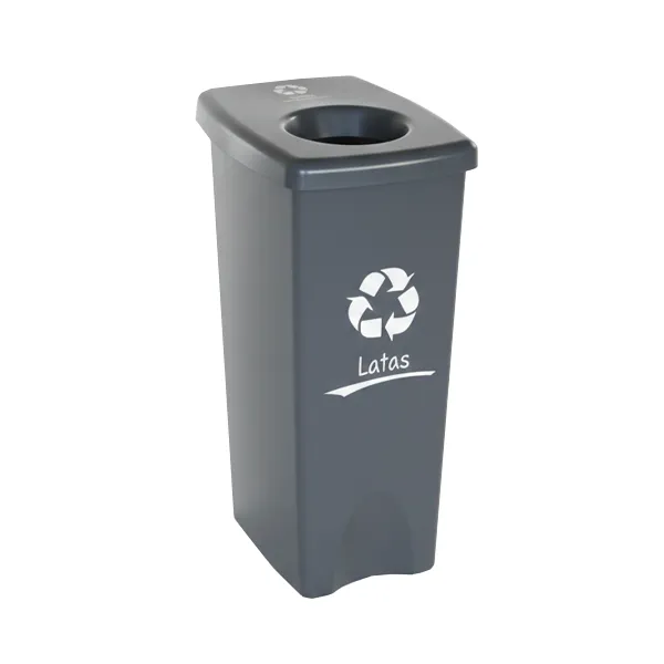 contenedor de 53 litros tapa especial para reciclaje