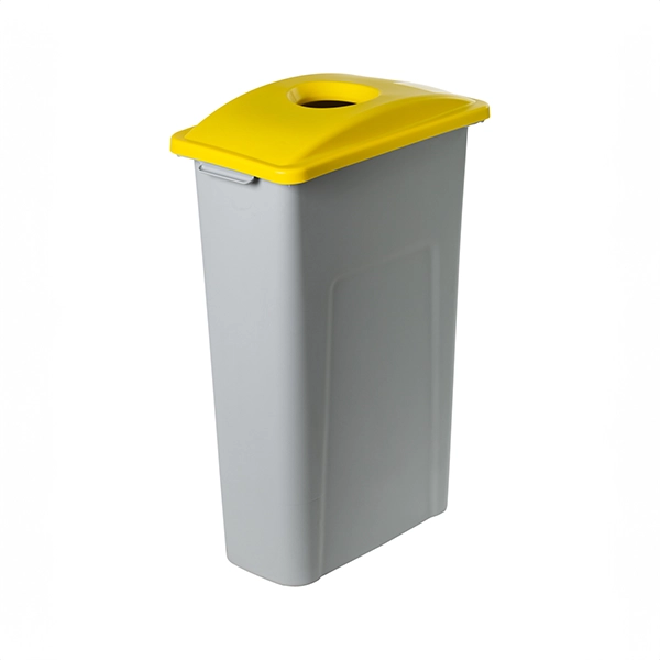 Contenedor de 87 litros para reciclaje Waste Watcher amarillo