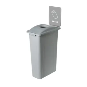 Contenedor de 87 litros para reciclaje Waste Watcher gris