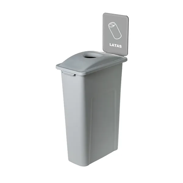 Contenedor de 87 litros para reciclaje Waste Watcher gris