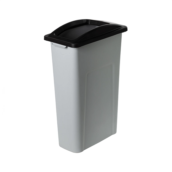 Contenedor de 87 litros para reciclaje Waste Watcher negro