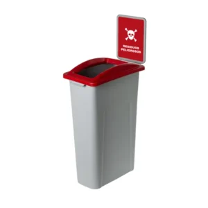 Contenedor de 87 litros para reciclaje Waste Watcher rojo