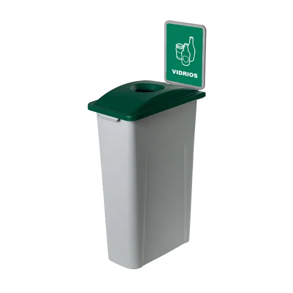 Contenedor de 87 litros para reciclaje Waste Watcher verde