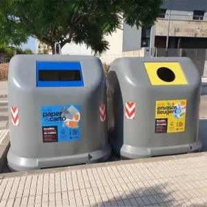 contenedor de reciclaje 3000 litros municipal
