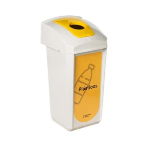 Contenedor de reciclaje 60 litros Trash amarillo