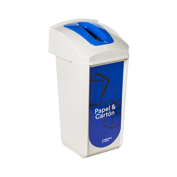 Contenedor de reciclaje 60 litros Trash azul