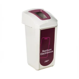 Contenedor de reciclaje 60 litros Trash burdeo