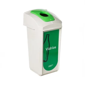 Contenedor de reciclaje 60 litros Trash verde