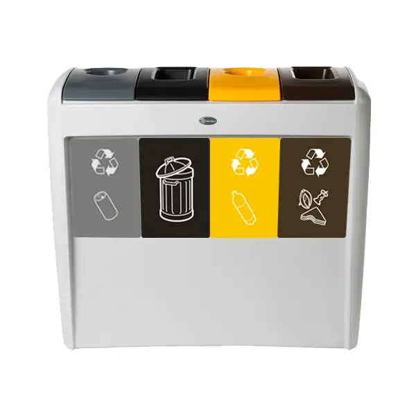 Contenedor de reciclaje cuádruple Nexus Evolution