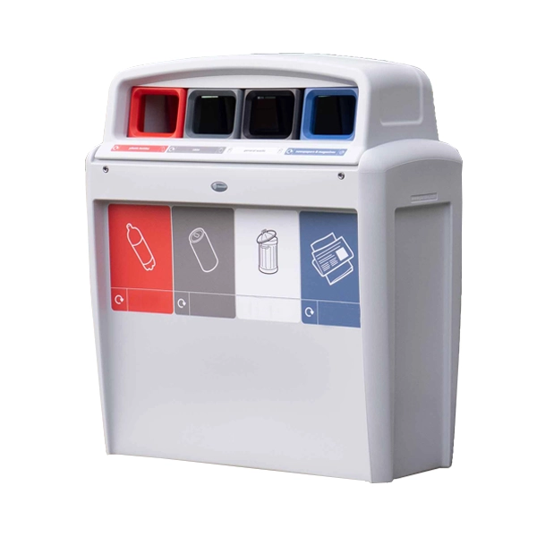 contenedor de reciclaje exterior cuádruple Nexus Evolution City