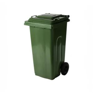 contenedor de residuos con ruedas 120 litros verde