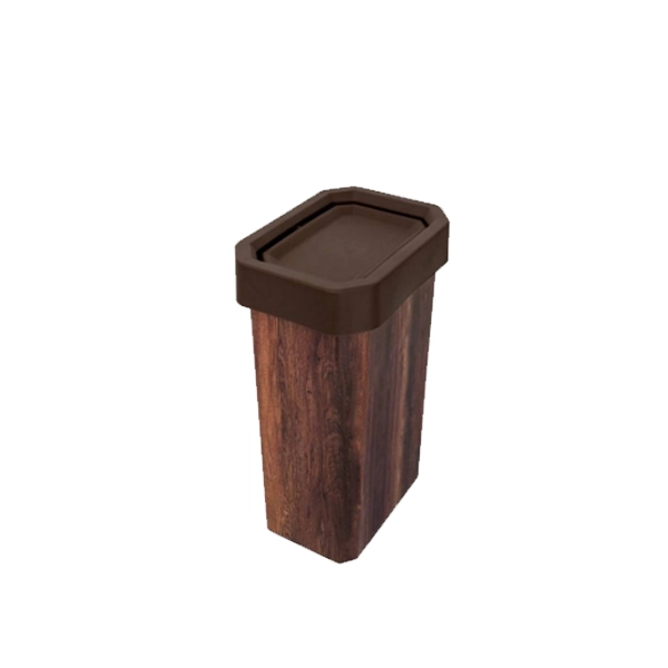 contenedor de residuos símil madera 10 litros