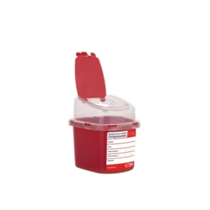 contenedor para cortopunzantes 0.5 litros rojo