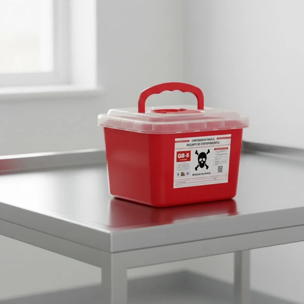Contenedor para cortopunzantes 5 litros GB-5