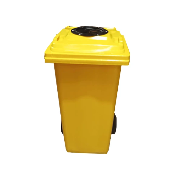 contenedor para reciclaje con tapa orificio