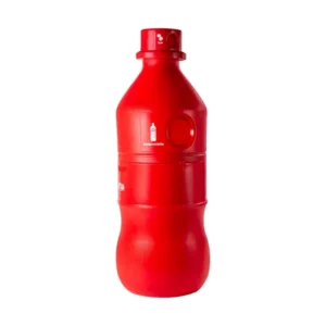 ecobotella de reciclaje roja