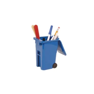 lapicero con forma de contenedor de reciclaje