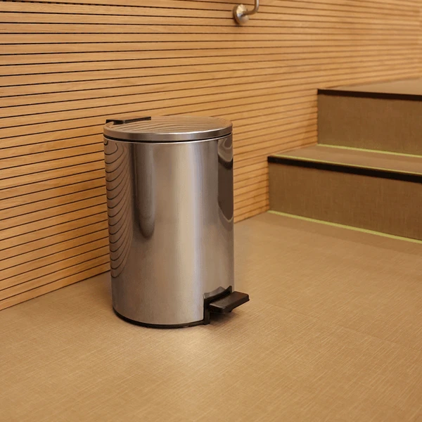 Contenedor de acero inoxidable con pedal 12 litros